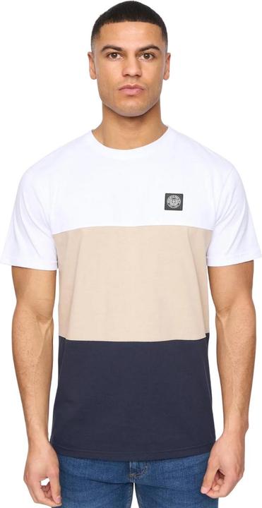 Actual product image Henleys Mens Henpanel Colour Block Cotton T-Shirt (XXL)
