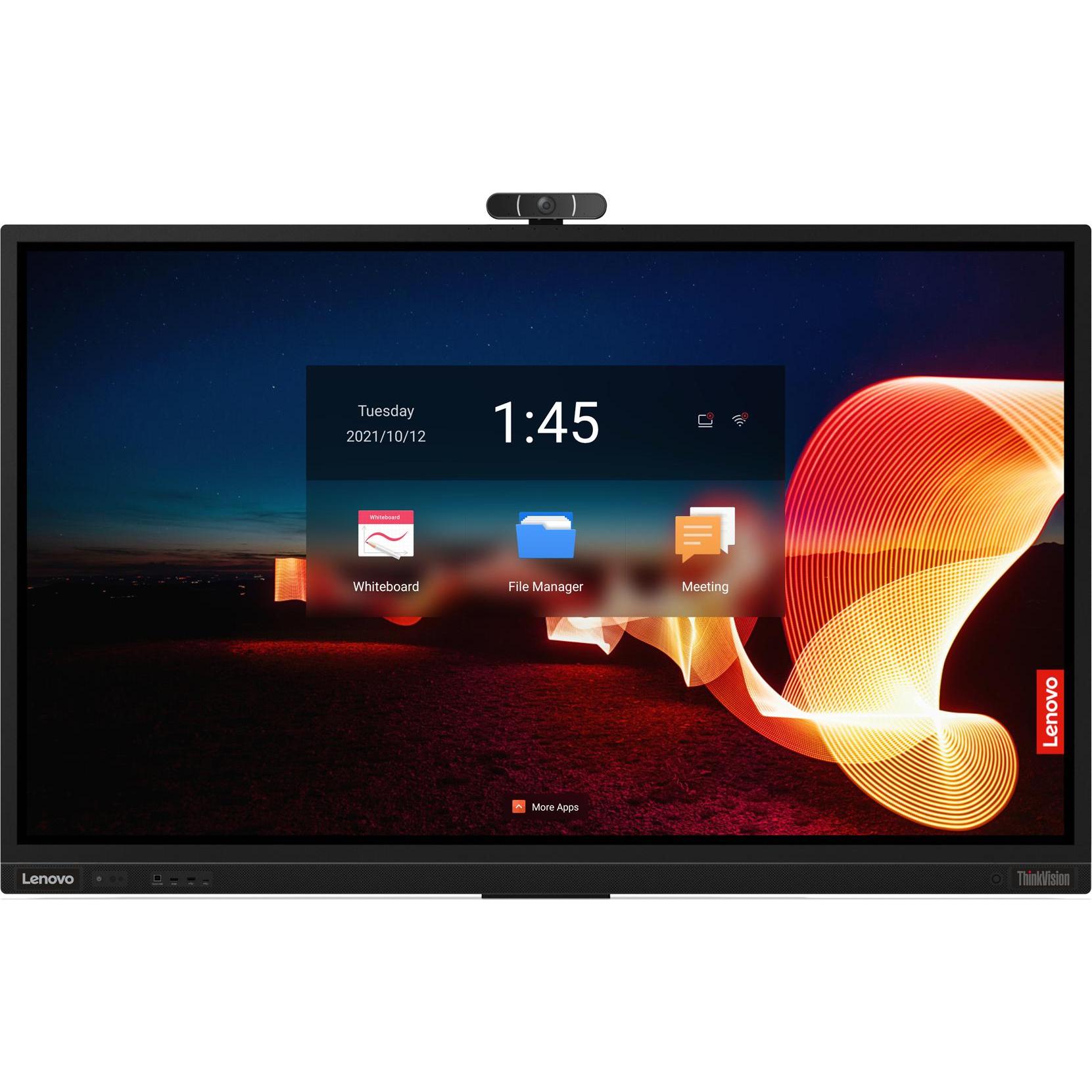 Lenovo ThinkVision T75 (3840 x 2160 Pixel, 75"), Monitor, Schwarz