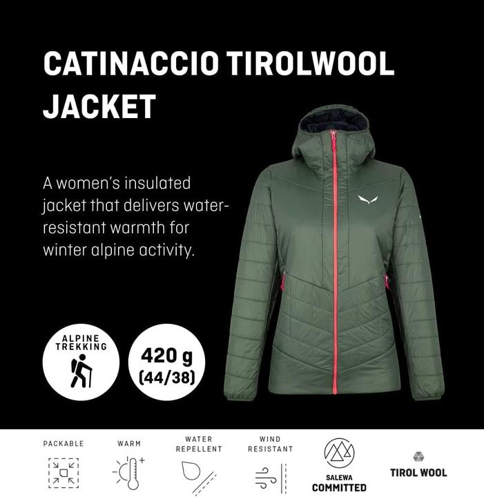 Actual product image Salewa Catinaccio TirolWool® Responsive Da Jacket (36)