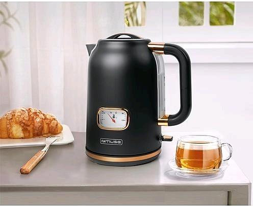 Produktbild Muse MS030 BC Edelstahl Wasserkocher schwarz (1.70 l)