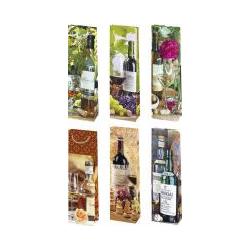 Procos, Confezione regalo, Bunte Flaschen Papier-Getränketasche 12x40x9 cm (10x)