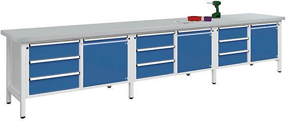 Actual product image kaiserkraft Workbench, extra wide (405 cm, 70 cm)