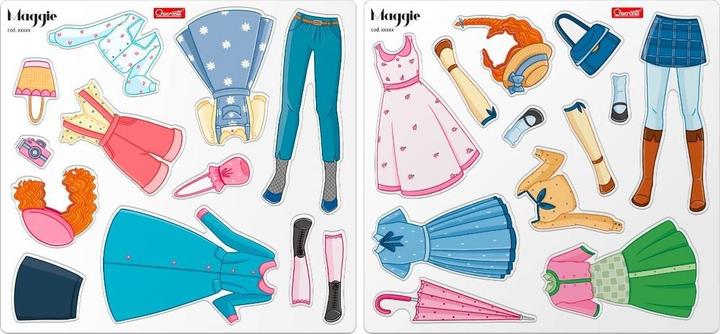 Actual product image Quercetti Maggie magnetic fashion (29 pieces)