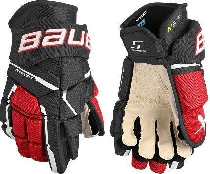 Actual product image Bauer Supreme M5 Pro INT Hockey Gloves (Red, 13"/33 cm) (13)