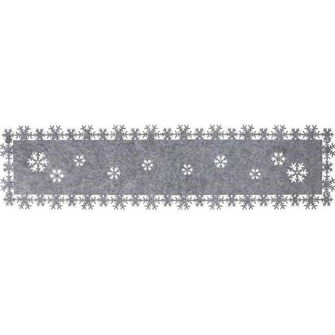 MICA Living, Tischdecke, Tischläufer - aus Filz - 118 x 30 cm - grau (118 x 30 cm)