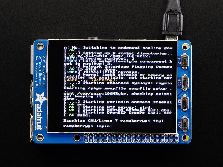 Actual product image Adafruit PiTFT Plus 320x240 2.8" TFT Touch Assembled (Display)