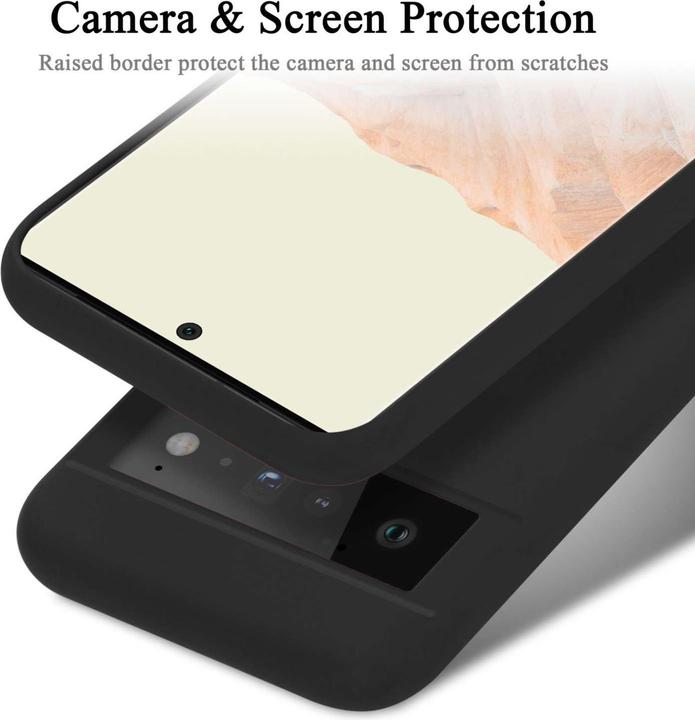 Actual product image Cadorabo Bumper Case for Google PIXEL 6 PRO TPU Liquid Silicone Cover for Google PIXEL 6 PRO (Google Pixel 6 Pro)