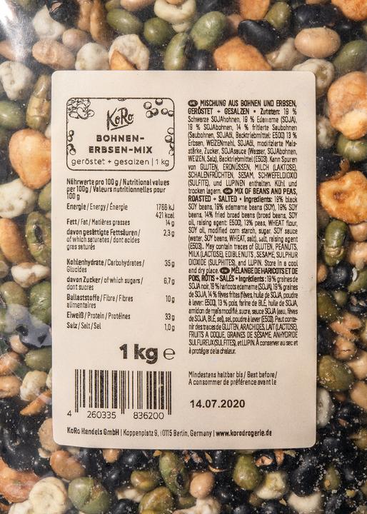 Produktbild KoRo Mischung aus Erbsen und Bohnen (1000 g)