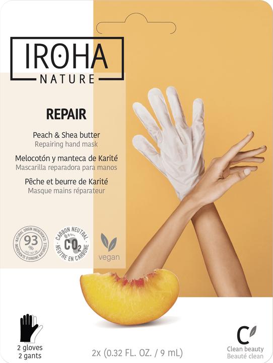 Iroha Nature Nature - Hand Mask Gloves Repair Peach (9 ml)
