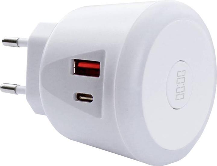 Produktbild Ecosavers USB Timer Charger USB-Ladegerät 20 W Innenbereich, Steckdose Ausgangss (20 W, 2 Ports)
