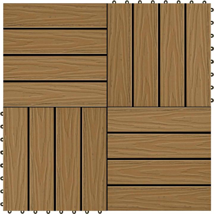 Produktbild vidaXL Terrassenfliese (11x, 30 x 30 cm)