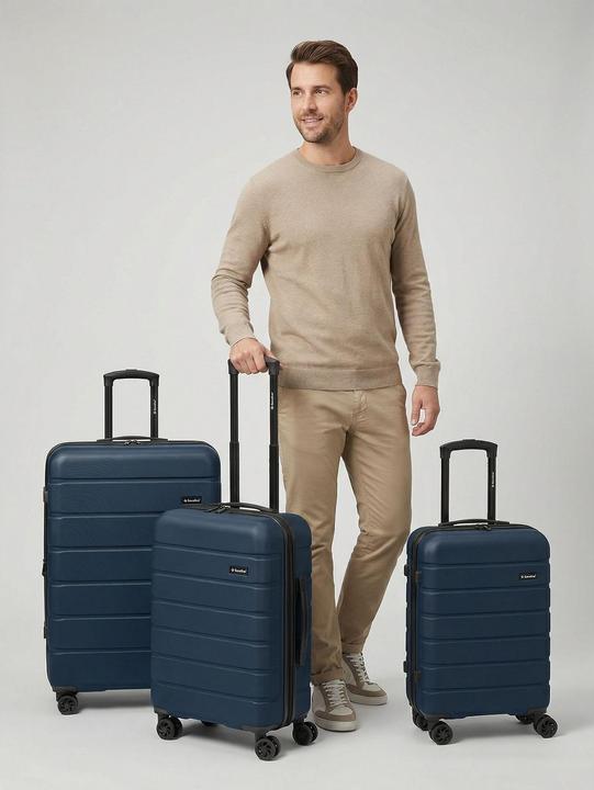 Produktbild Saxoline Miami 4 Rollen Kofferset 3-teilig mit Dehnfalte (207 l)