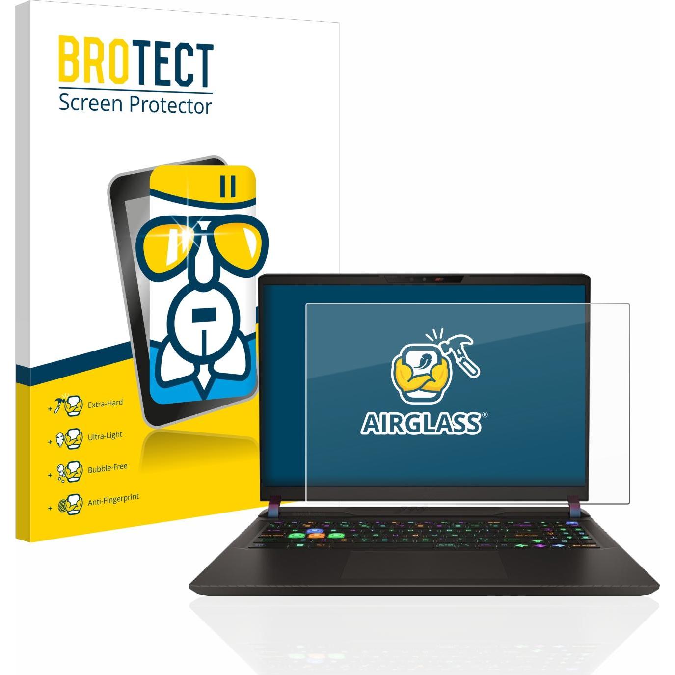 BROTECT AirGlass Panzerglasfolie (39.60", 16 : 9), Notebook Schutzfolie