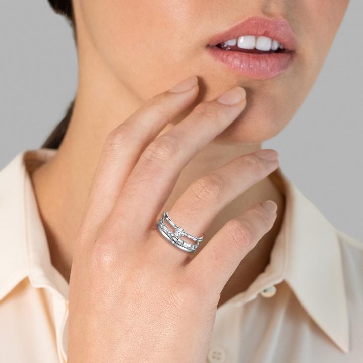 Immagine prodotto Glanzstücke München Argento da donna con zirconi - 31998 (52, 925 Argento)
