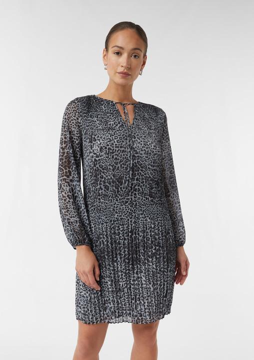 Image du produit Comma Kleid Plissiertes Chiffonkleid mit All-over-Print (34)