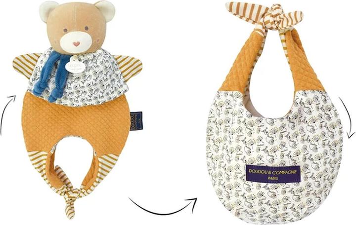 Actual product image Doudou et Compagnie Amusette bear cuddle cloth 30cm