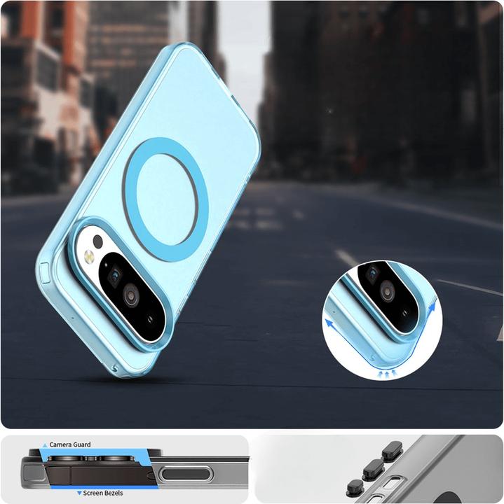 Actual product image Cover-Discount Google Pixel 10 / 10 Pro - Acryl-Handyhülle mit Magnet und Farbakzent (Google Pixel 10 Pro, Google Pixel 10)