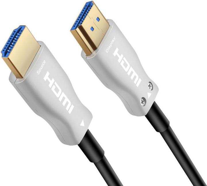 Produktbild PremiumCord optick?? fiber High Speed with Ether. 4K@ kabel, M/M, zlacen?? konektory (25 m, HDMI)