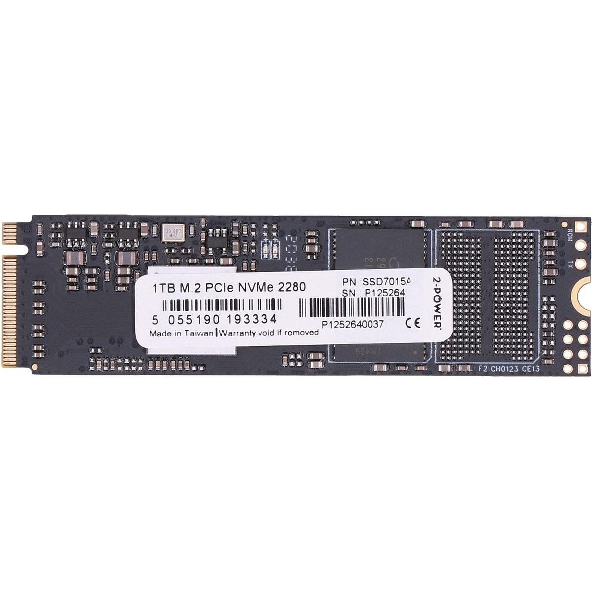 2-Power 1TB M.2 PCIe NVMe 2280 (1000 GB, M.2), SSD