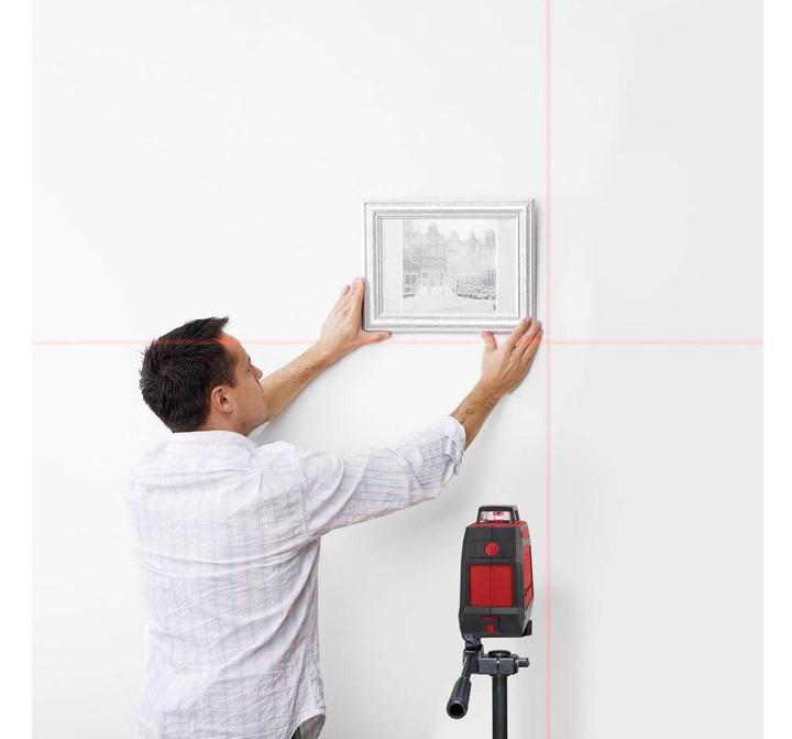 Actual product image Toolcraft 360 degree cross line laser with self-levelling