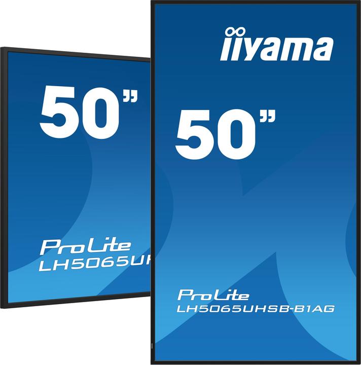 Image du produit iiyama 50" 3840x2160, UHD VA panel, Haze 25%, 8 (3840 x 2160 pixels, 49.50")