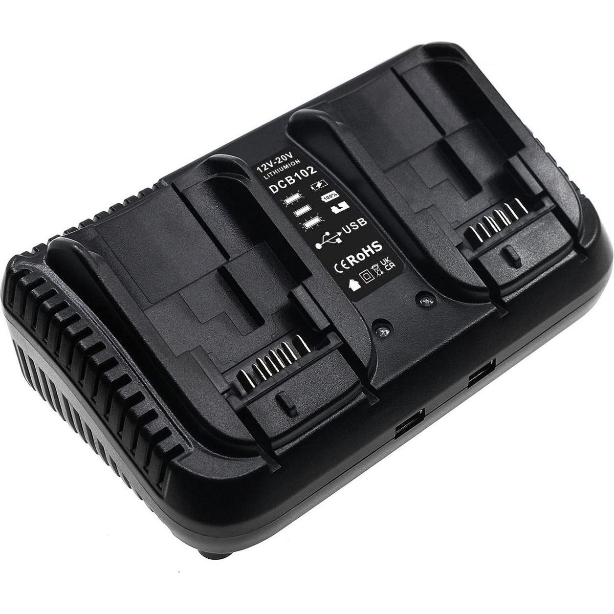 CoreParts, Werkzeugakku + Ladegerät, Charger for DeWalt Power