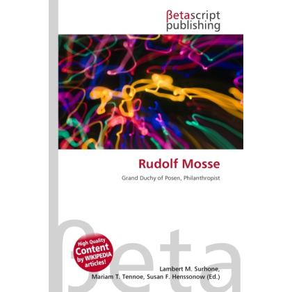 Rudolf Mosse, Fachbücher