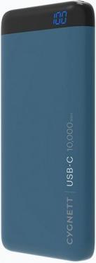 Cygnett ChargeUp Pro 10000 mAh 18W USB-C Powerbank - Teal (10000 mAh, 18 W, 18 Wh)