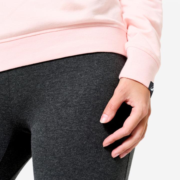 Image du produit Domyos Sweat de training col rond femme, rose clair (XXL)