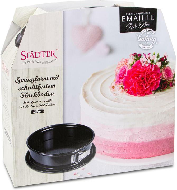 Produktbild Städter Springform Emaille ø 26x7 cm Black Edition (26 cm)