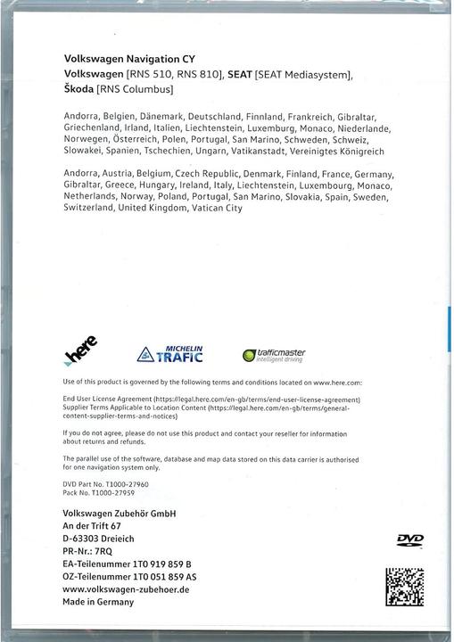 Produktbild Volkswagen Navigations-DVD