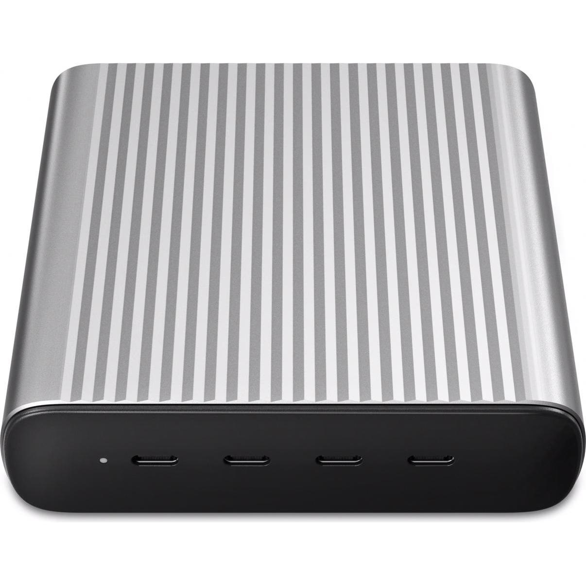 Hyper HyperJuice 245W GaN (100 W), Caricatore USB, Argento
