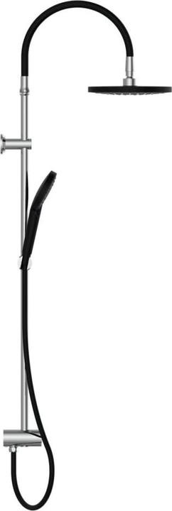 Image du produit Schütte Douche à effet pluie salle de bain MATAO RAIN ensemble de douche de tête chrome noir mat système de
