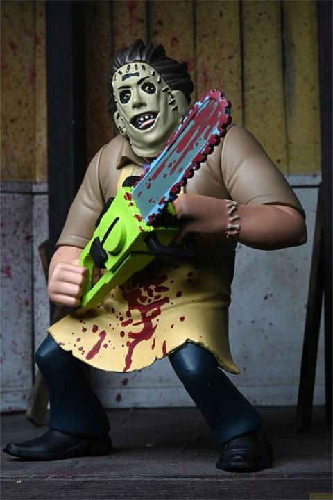 Actual product image Neca Texas Chainsaw Massacre Toony Terrors action figure 50th Anniversary Leatherface (Bloody) 15 cm
