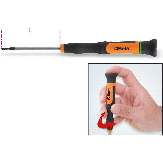 BETA, Cacciavite, 012570066 Phillips Mikro-Schraubendreher - 1 PH