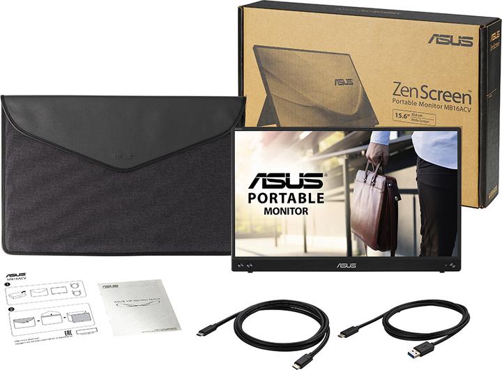 Actual product image ASUS ZenScreen MB16ACV (1920 x 1080 pixels, 15.60")