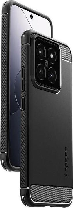 Actual product image Spigen Rugged Armor Xiaomi 14 czarny/matte black ACS07422 (Xiaomi 14)