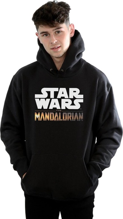 Immagine prodotto Star Wars The Mandalorian Logo Felpa con Cappuccio Uomo (5XL)