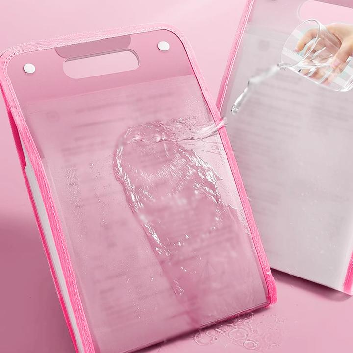 Actual product image ASMI Aktenmappe mit 13-Taschen - A4 Fächermappe Vertikaler mit bunten Tabs (A4, 1x)