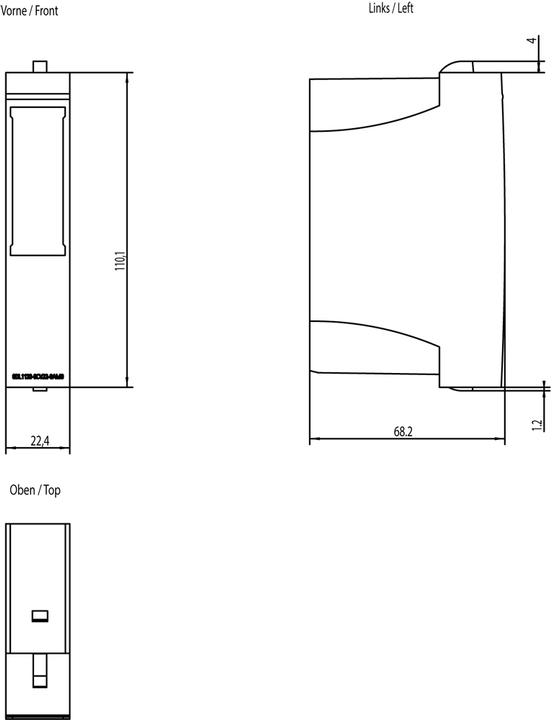 Productafbeelding Siemens SIMATIC ET 200SP HA 5 TM afdekking 22,5 mm om I/O lege ruimtes te beschermen