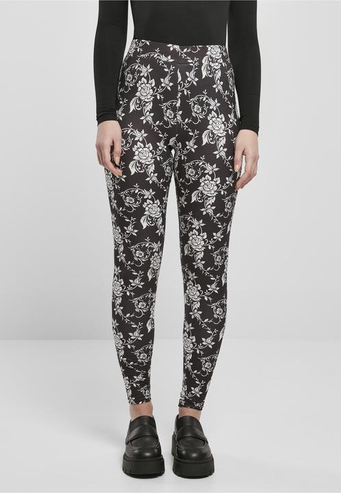 Actual product image Urban Classics Ladies Soft AOP Leggings (XS)