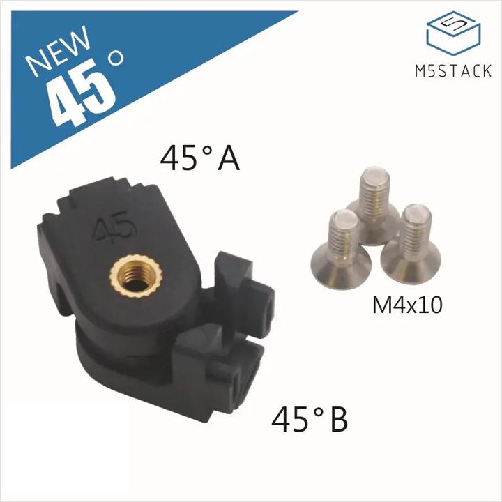 Produktbild M5Stack 12 Stück 45° Winkelverbinder für 1515 Aluminiumprofil