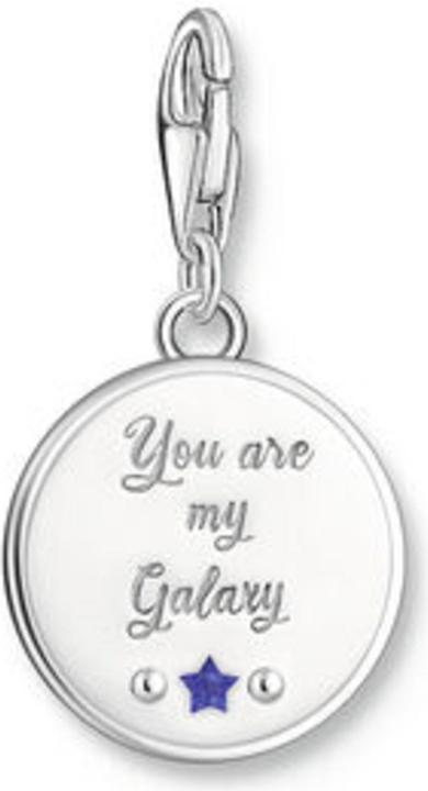 Produktbild Thomas Sabo Charm-Anhänger Galaxie mit bunter Kaltemaille Silber geschwärzt (925er Silber, Emaille)
