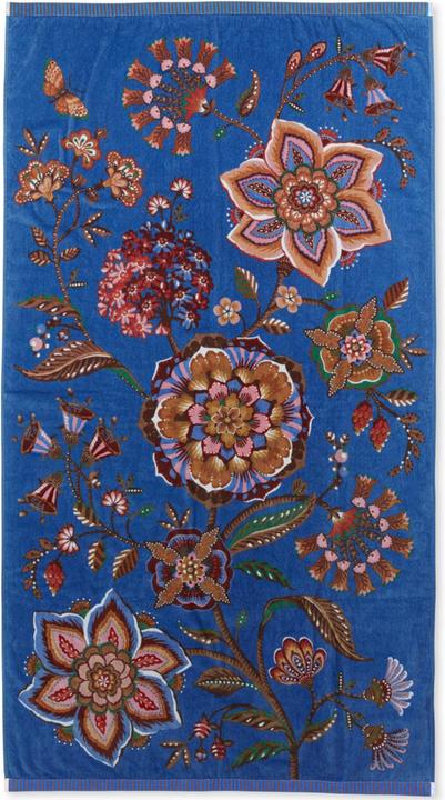 PIP Studio Viva la Vida blue bath towel 100x180cm (1 piece) (100 x 180 cm)