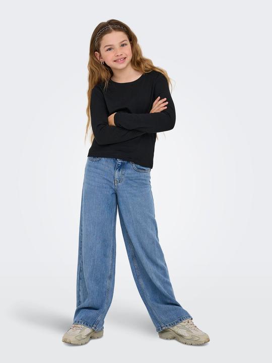 Actual product image Only Normal geschnitten Rundhals Glockenärmel T-Shirt Top (122, 128)