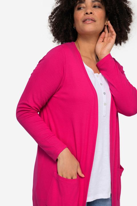 Immagine prodotto Janet & Joyce Long-Shirtjacke, gerade geschnitten, offene Jacke, Langarm (54)