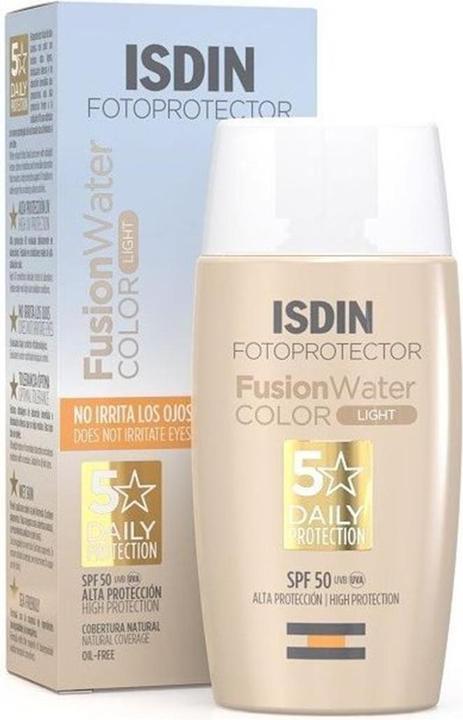Isdin Fusion Water Farbe Light SPF50 50ml (Sonnencreme Gesicht, SPF 50, 50 ml, 76 g)