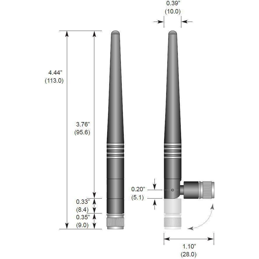 CoreParts RN-SMA-4 Antenna, Netzwerkantenne