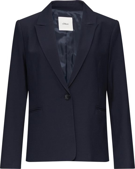 Actual product image S.Oliver Indoor-Blazer Taillierter Blazer mit Waffelpiqué-Struktur (34)