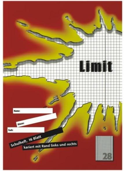 Actual product image Limit A4 stapled exercise book (A4, Checked, Hardcover)